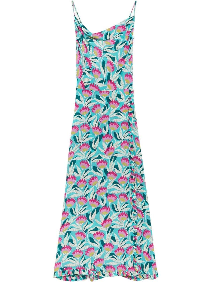 Abito begonia print viscose - Vittorio Citro Boutique