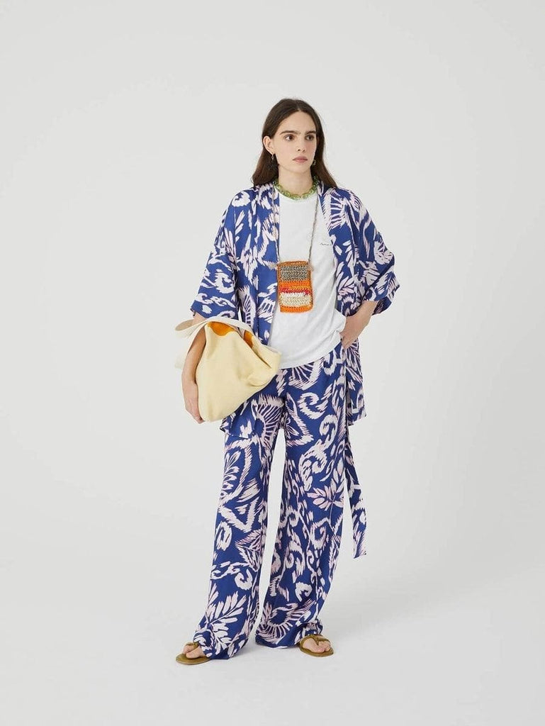 BEATRICE B - Kimono indigo moiré - Vittorio Citro Boutique