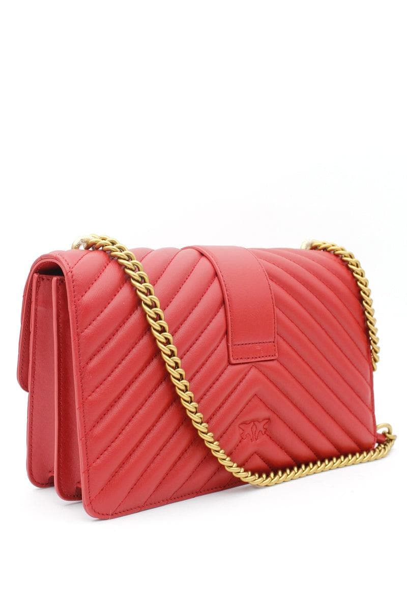 Borsa Pinko Rossa Love classic icon chevron – Vittorio Citro