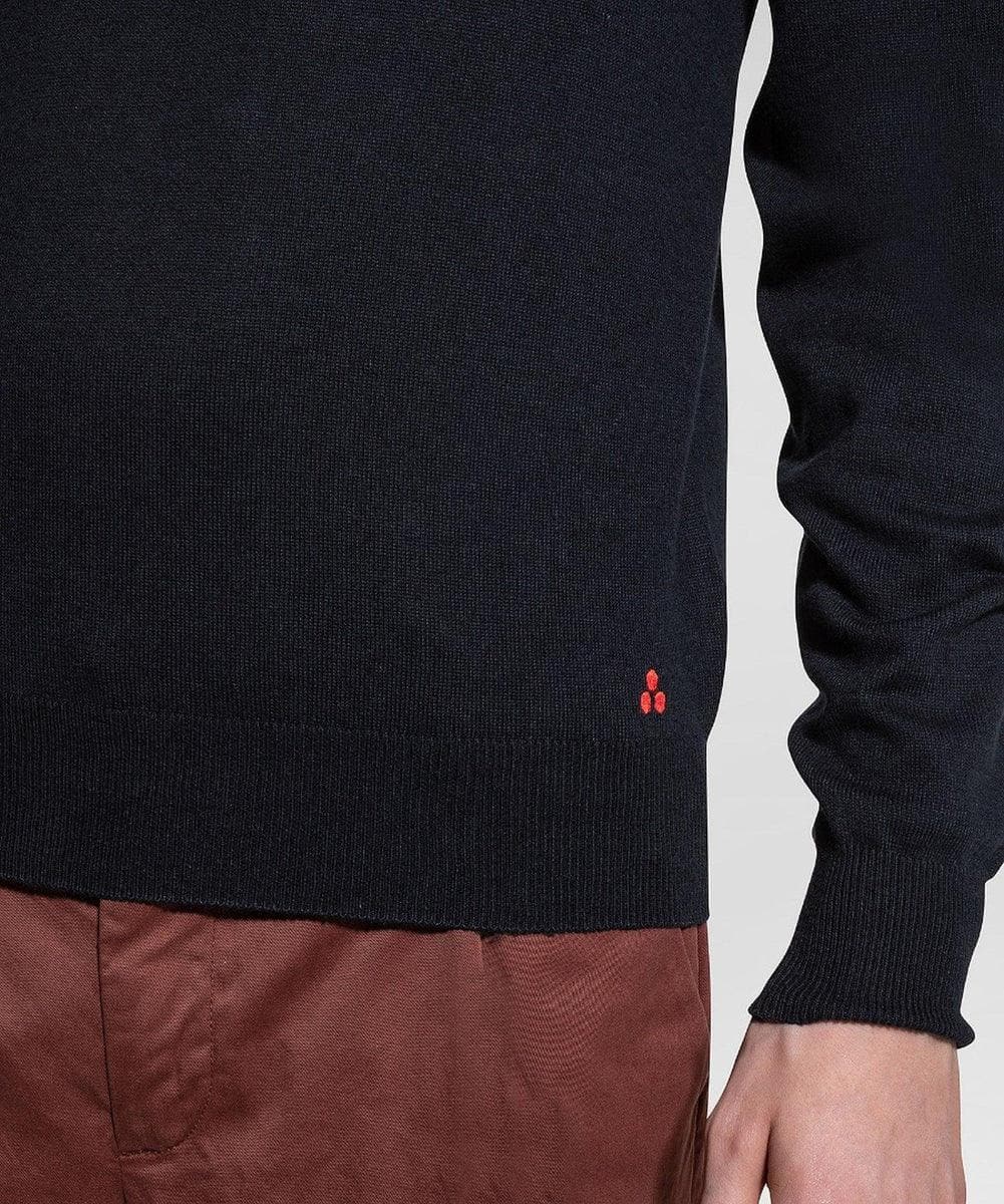 PEUTEREY - MAGLIA A COLLO ALTO IN TRICOT COTONE E LANA - Vittorio Citro Boutique