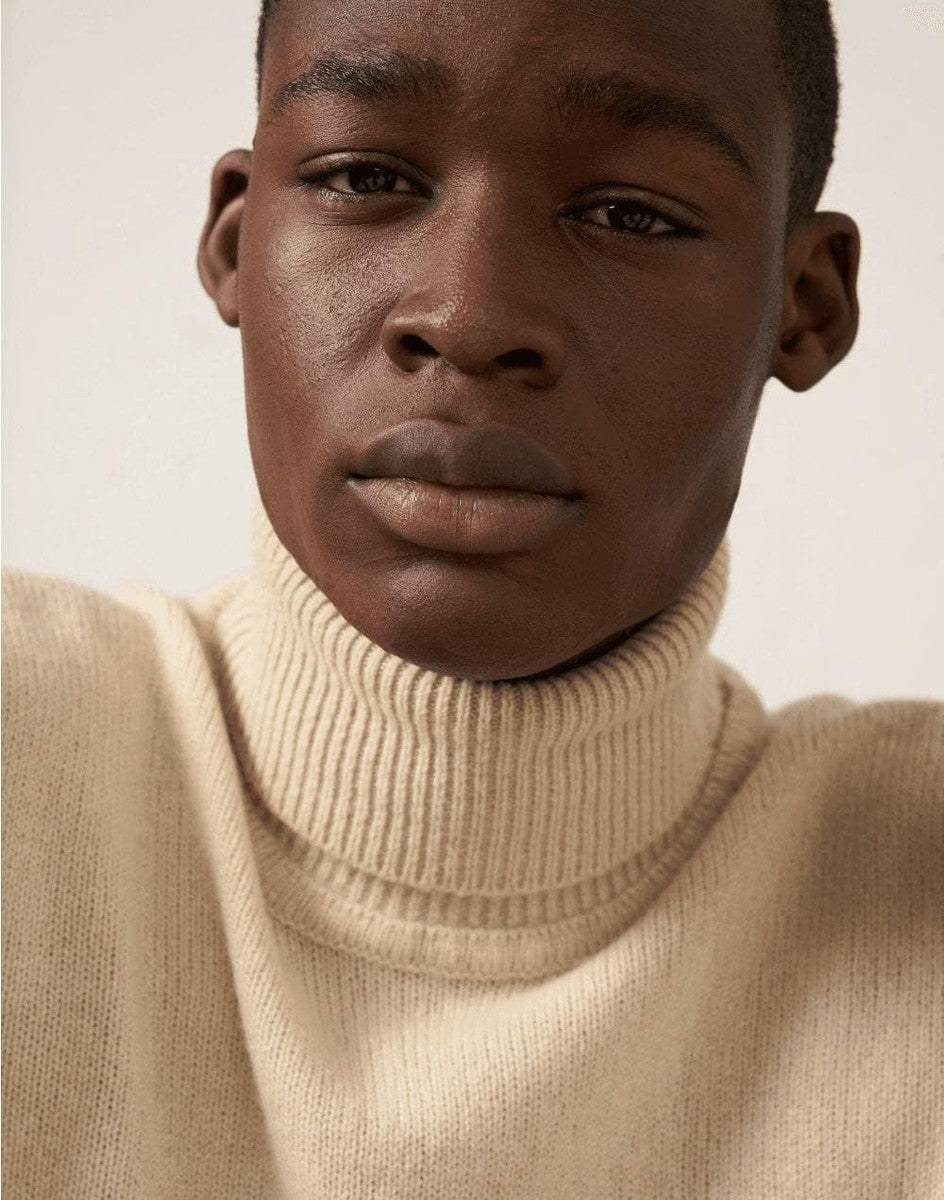 LARDINI - Maglia dolcevita in cashmere e lana riciclata - Vittorio Citro Boutique