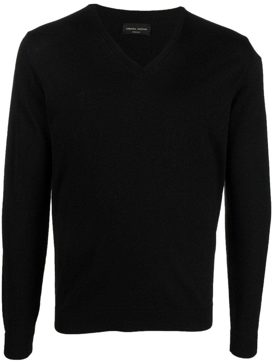 ROBERTO COLLINA - Maglione con scollo a V - Vittorio Citro Boutique