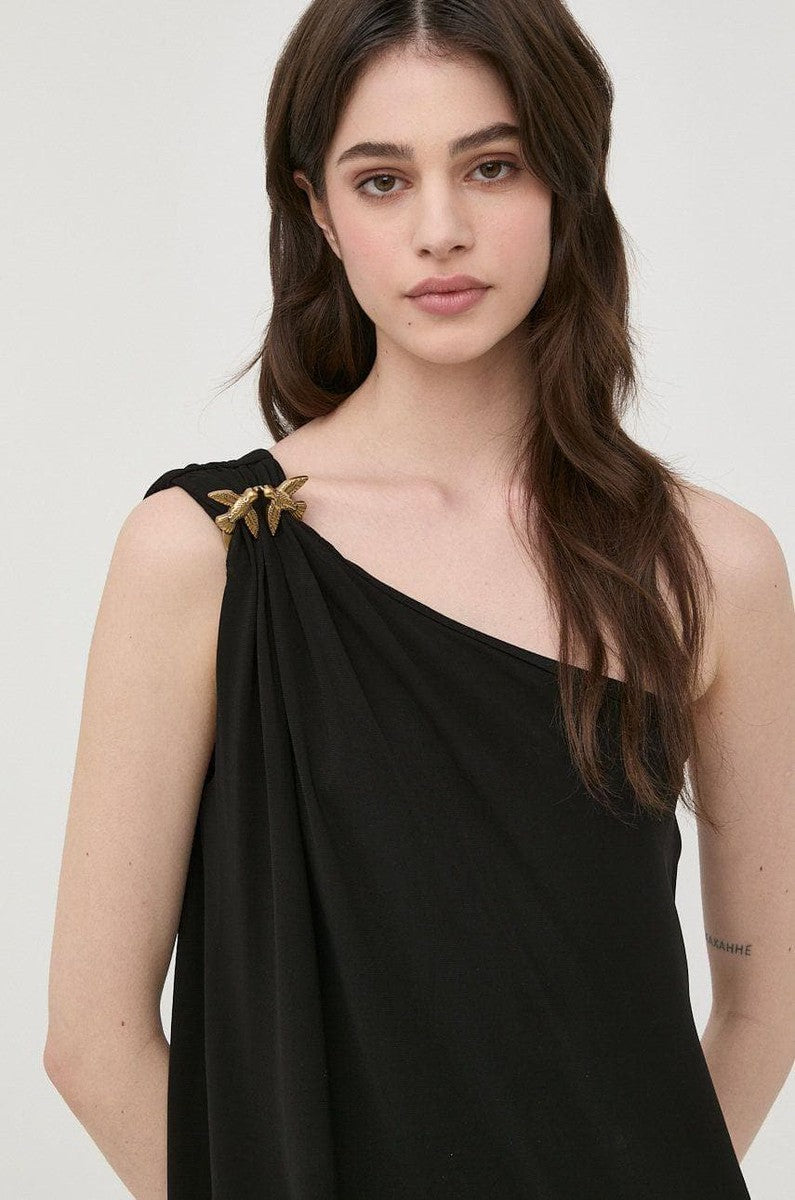 PINKO - Miniabito monospalla love birds - Vittorio Citro Boutique