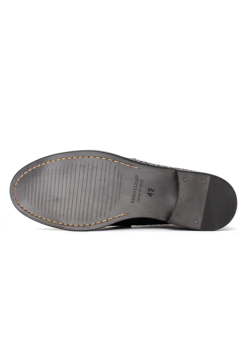 NICOL SADLER - Mocassino vitello intrecciato - Vittorio Citro Boutique