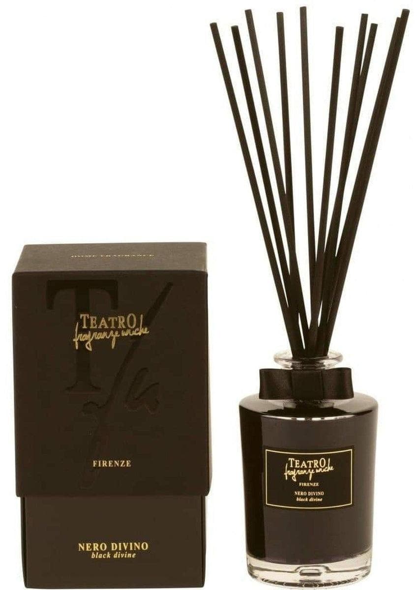 TEATRO FRAGRANZE UNICHE - Nero divino - ml. 250 con bastoncini - Vittorio Citro Boutique