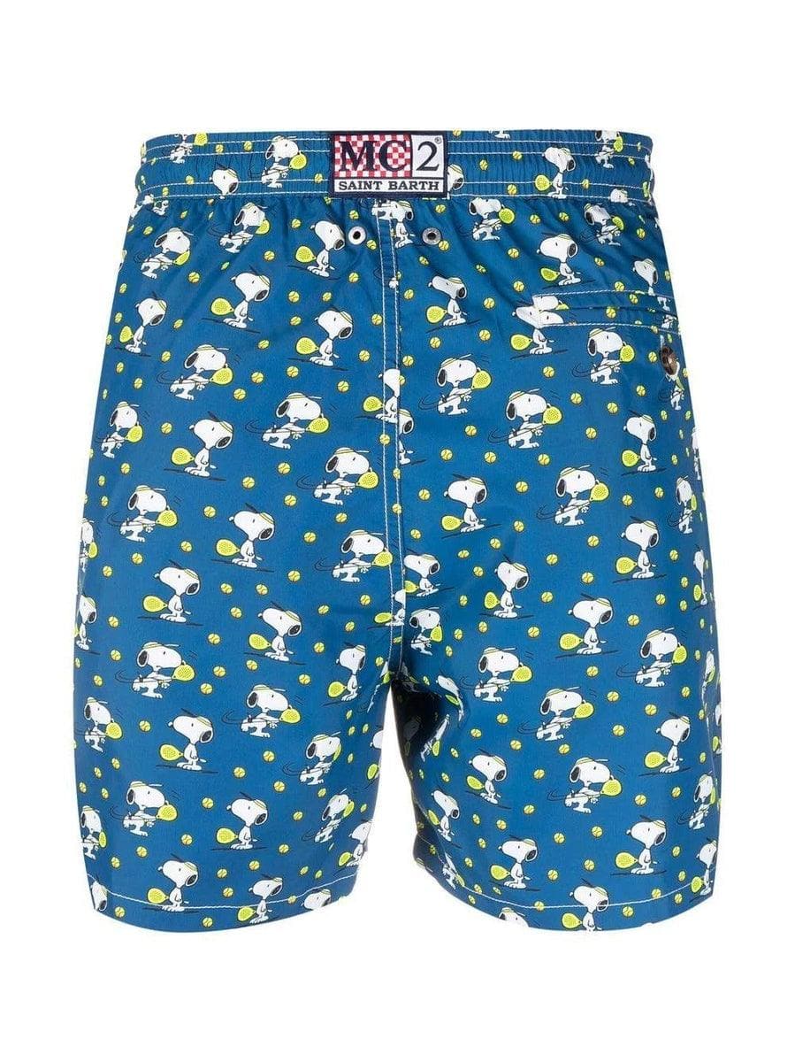 MC2 SAINT BARTH - Pantaloncini da bagno uomo in tessuto leggero con stampa Snoopy | Peanuts™ Special Edition - Vittorio Citro Boutique