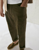 LARDINI - Pantalone cargo verde in cotone rip-stop - military - Vittorio Citro Boutique