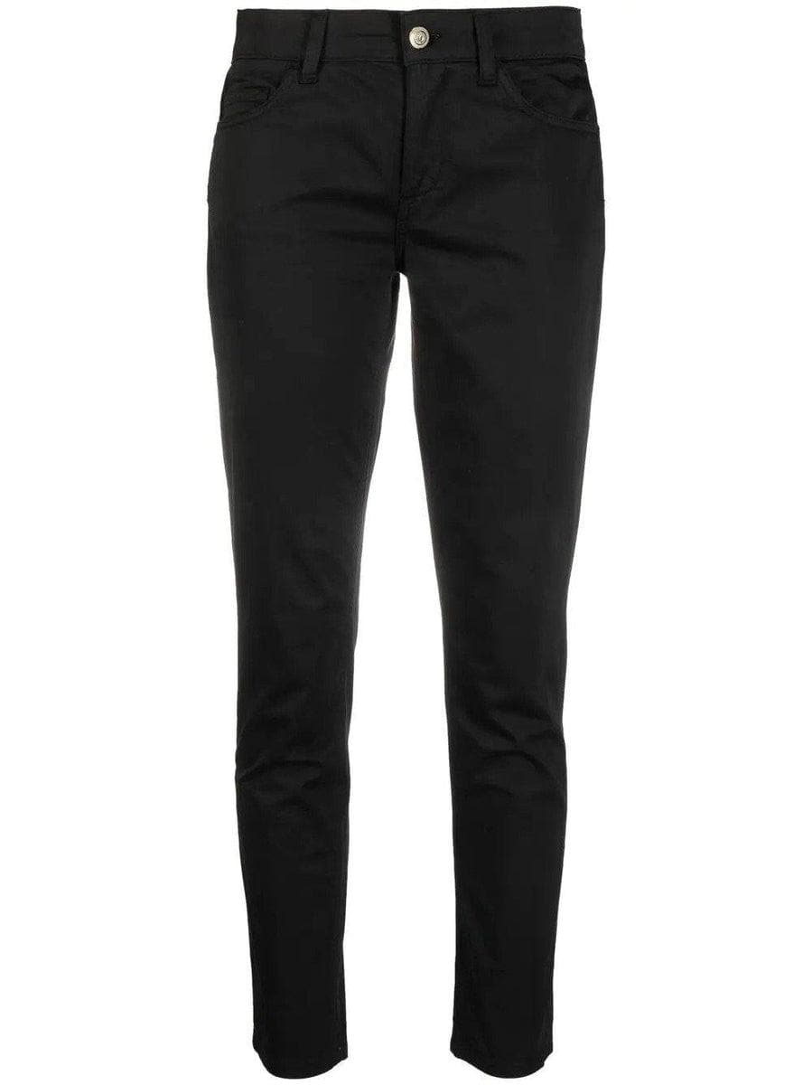 LIU-JO - Pantalone con tagli bottom up in raso stretch - Vittorio Citro Boutique