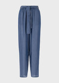 EMPORIO ARMANI - Pantaloni con fusciacca in demin tencel washed - Vittorio Citro Boutique