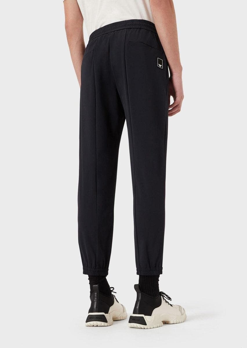 EMPORIO ARMANI - Pantaloni della tuta semplici da viaggio Essentials - Vittorio Citro Boutique