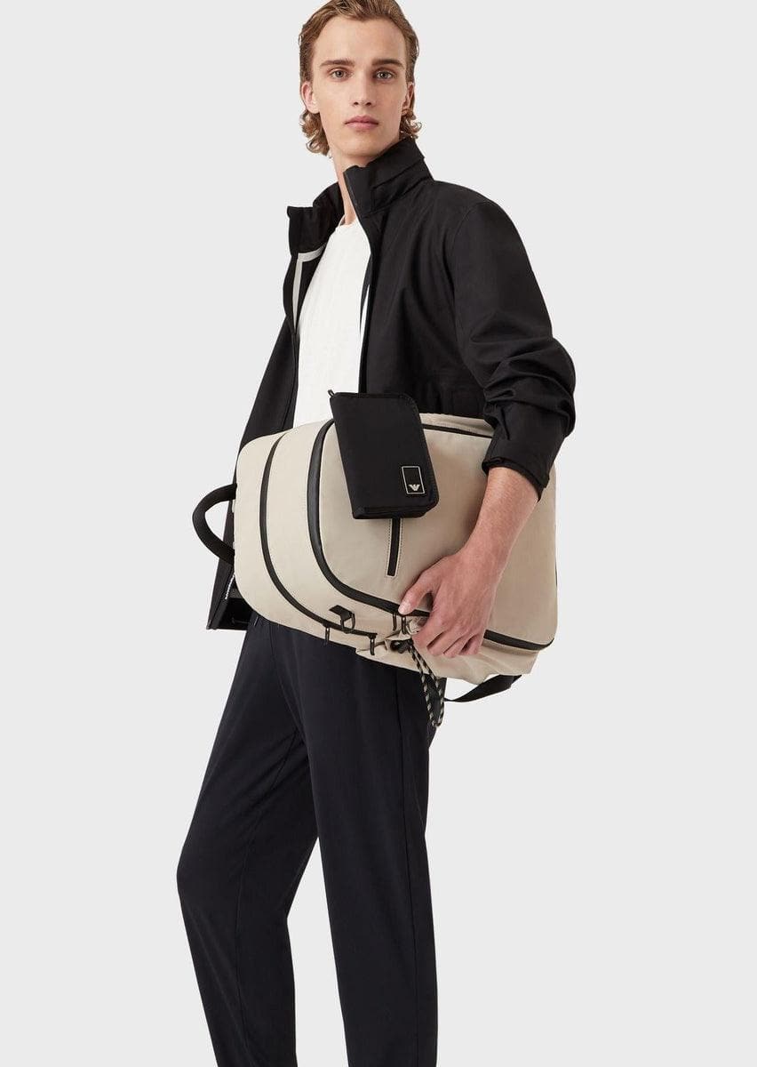 EMPORIO ARMANI - Pantaloni della tuta semplici da viaggio Essentials - Vittorio Citro Boutique