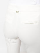 TWINSET - Pantaloni dritti con placca logo - Vittorio Citro Boutique