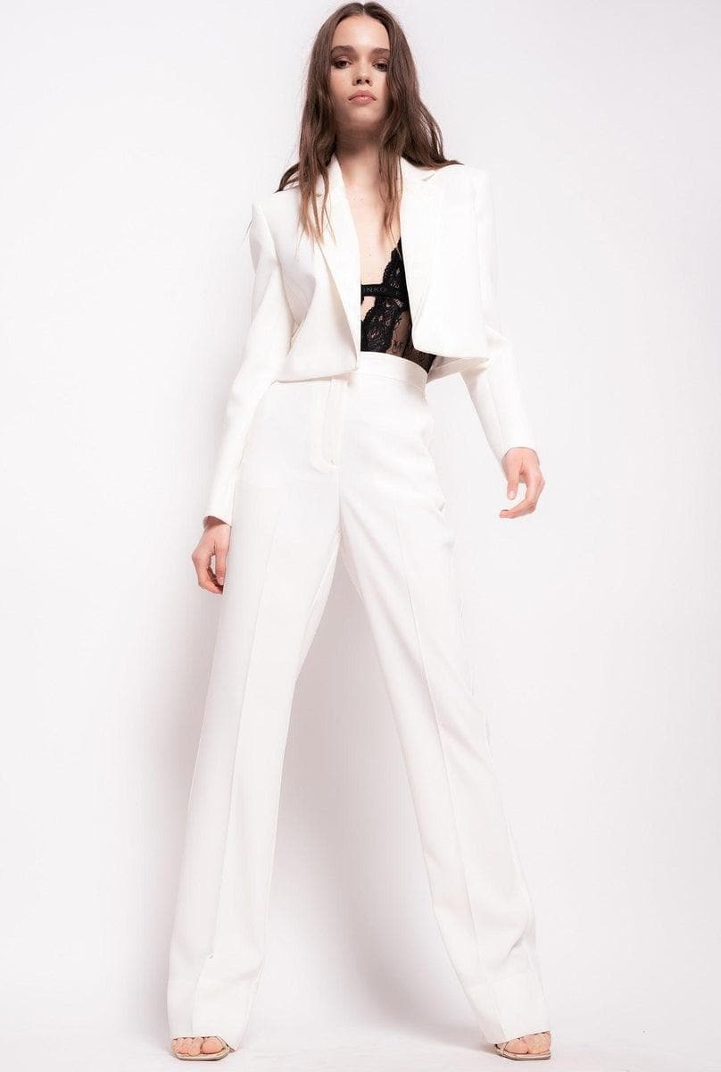 PINKO - PANTALONI FLARED IN POLY CRÊPE - Vittorio Citro Boutique