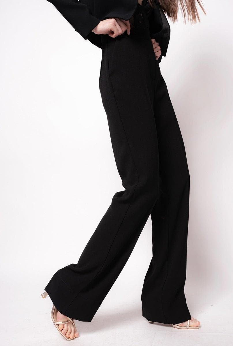 PINKO - PANTALONI FLARED IN POLY CRÊPE - Vittorio Citro Boutique