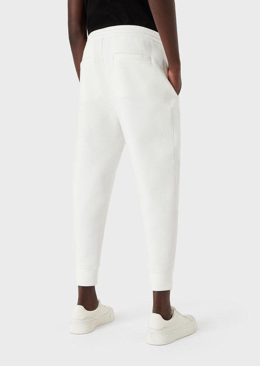 EMPORIO ARMANI - Pantaloni jogger con ricamo logo r-eacreate - Vittorio Citro Boutique