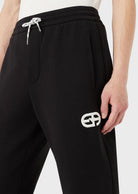EMPORIO ARMANI - Pantaloni jogger con ricamo logo r-eacreate - Vittorio Citro Boutique