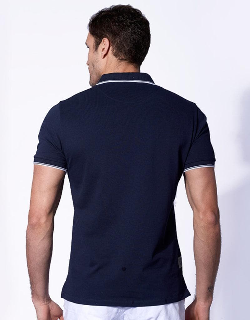 MC2 SAINT BARTH - Polo in piquet  con logo St. Barth check - Vittorio Citro Boutique