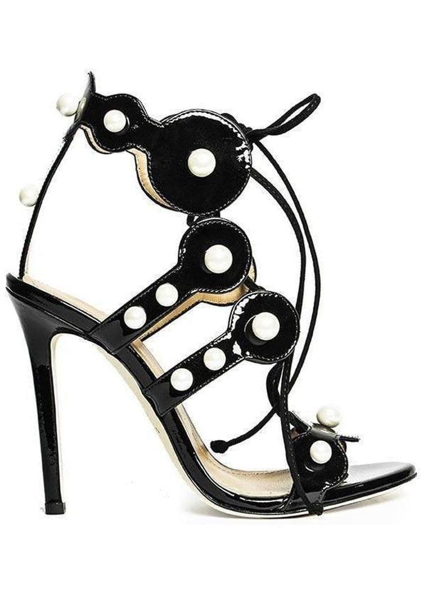 MARC ELLIS - Sandali decorati con perle - Vittorio Citro Boutique