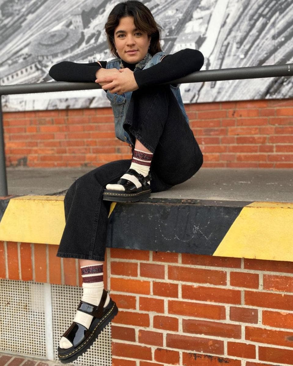 DR. MARTENS - SANDALI IN VERNICE VOSS - Vittorio Citro Boutique