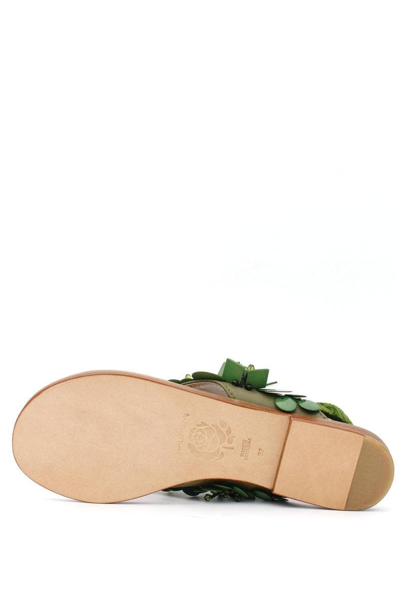 MALIPARMI - Sandalo ad infradito floreale - Vittorio Citro Boutique