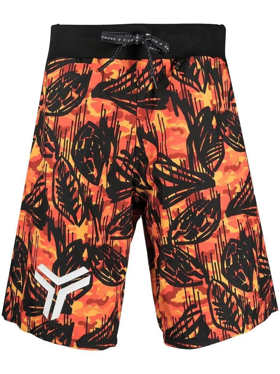 JOHN RICHMOND - Shorts a fantasia in tessuto tecnico - Vittorio Citro Boutique