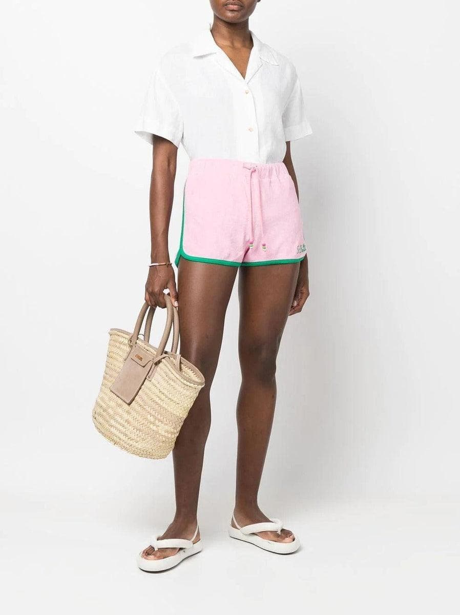 MC2 SAINT BARTH - Shorts in spugna con logo ricamato - Vittorio Citro Boutique