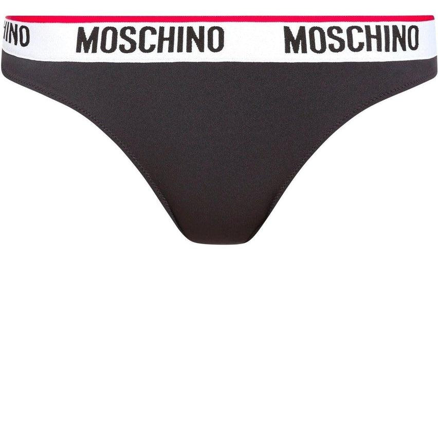 MOSCHINO - Slip in microfibra con logo - Vittorio Citro Boutique