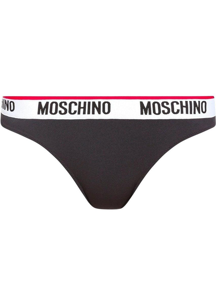MOSCHINO - Slip in microfibra con logo - Vittorio Citro Boutique