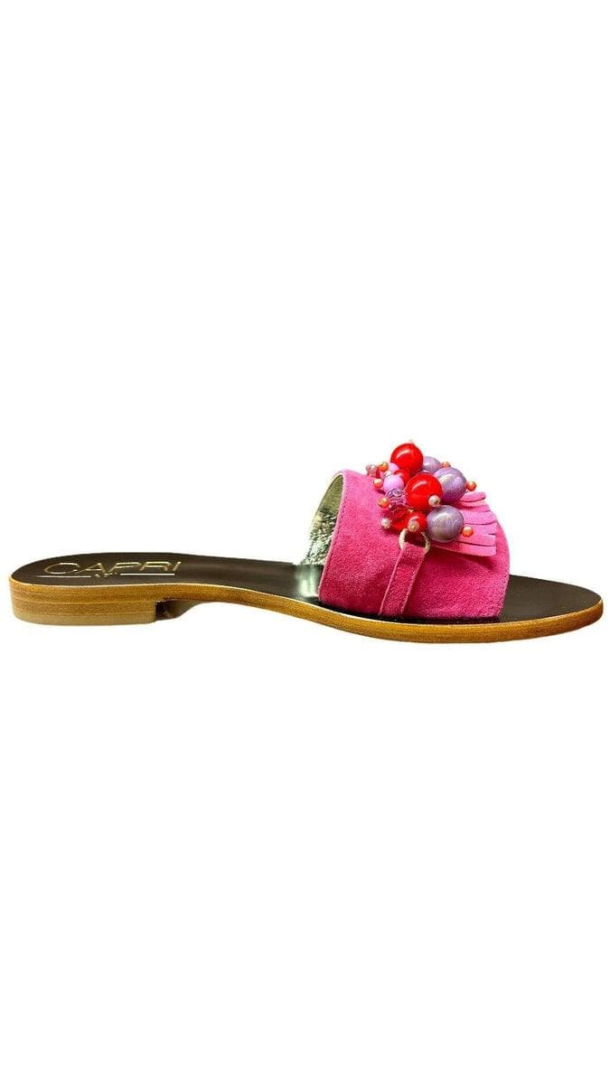 CAPRI VITTORIO CITRO - Slippers con perle - Vittorio Citro Boutique