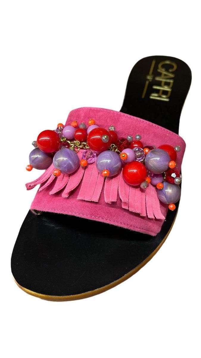 CAPRI VITTORIO CITRO - Slippers con perle - Vittorio Citro Boutique