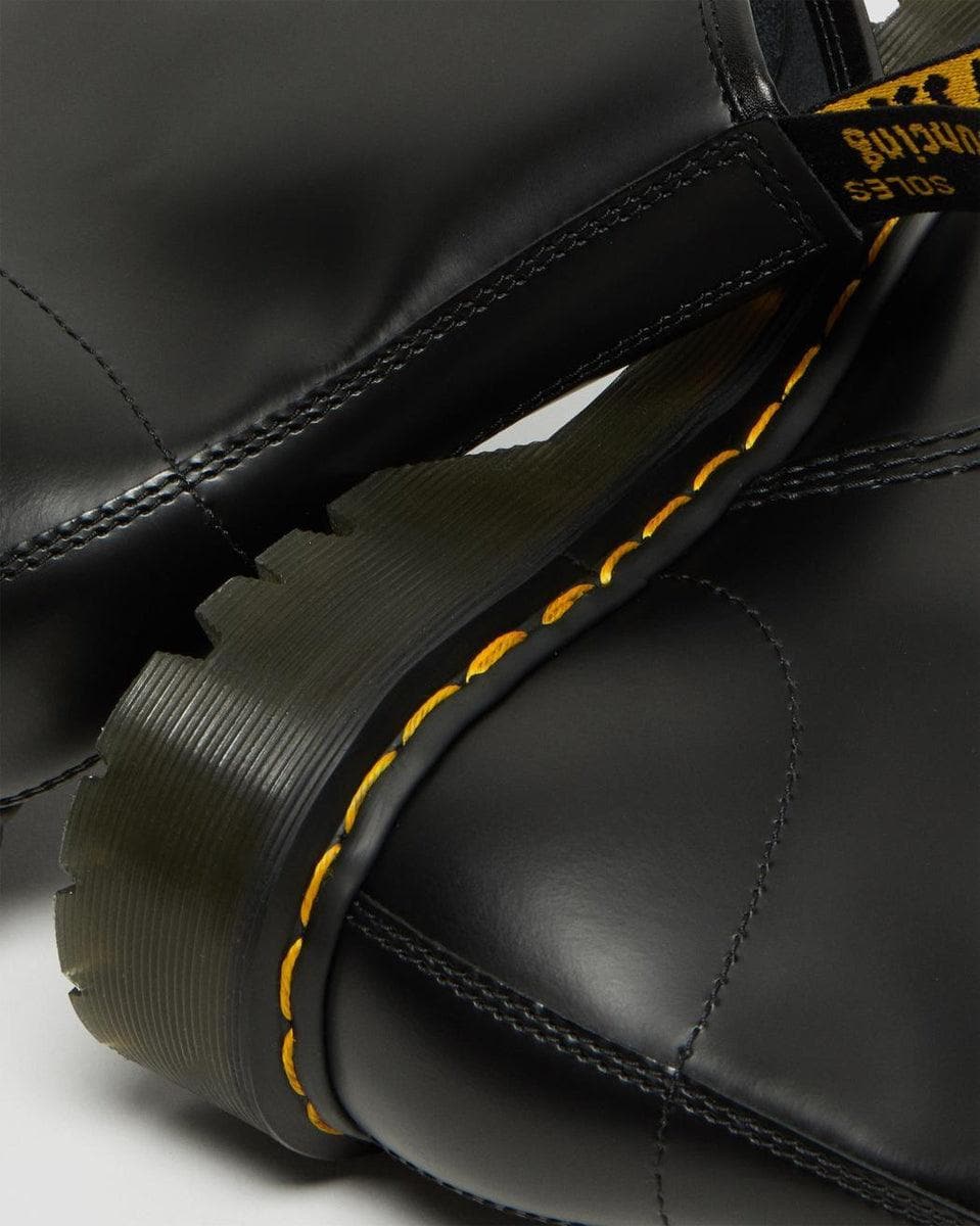 STIVALI STRINGATI 1460 BEX DI PELLE CON PUNTA QUADRATA - Vittorio Citro Boutique