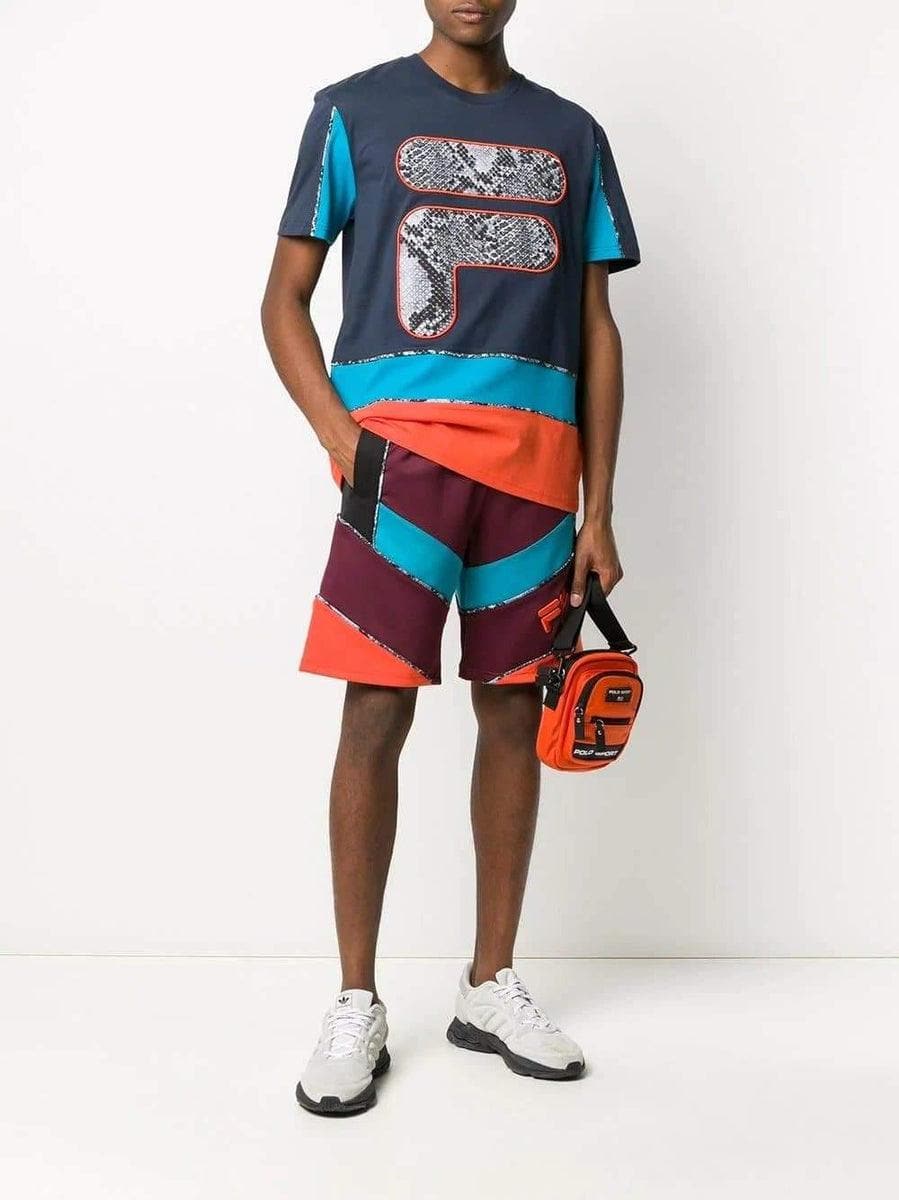 FILA - T-shirt con logo stampato in pelle di serpente - Vittorio Citro Boutique