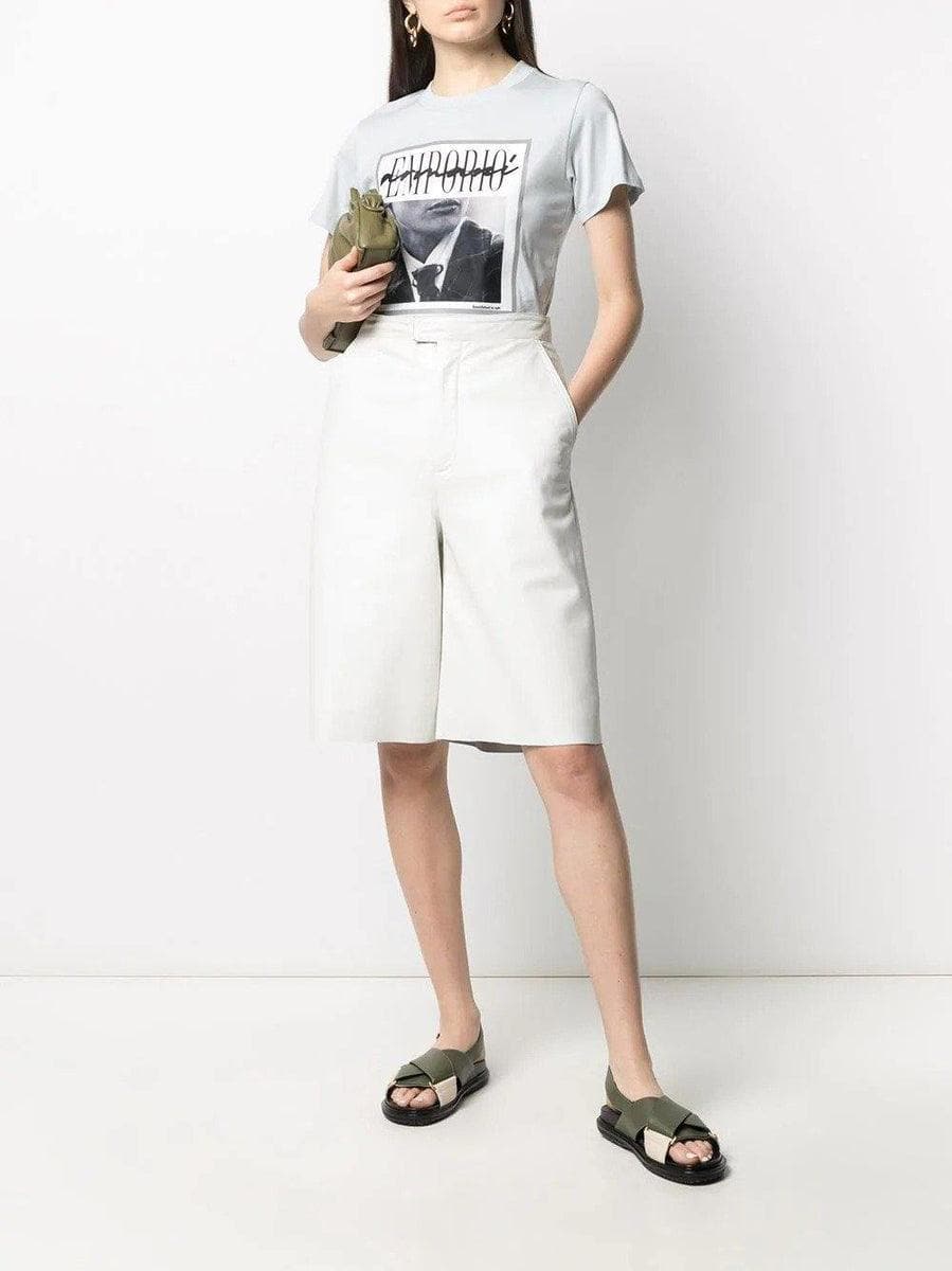 EMPORIO ARMANI - T-shirt con stampa fotografica su organza effetto 3d - Vittorio Citro Boutique