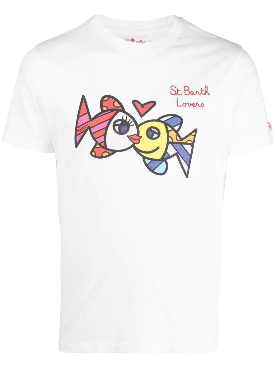 MC2 SAINT BARTH - T-shirt con stampa 'Saint Barth Lovers' - Vittorio Citro Boutique