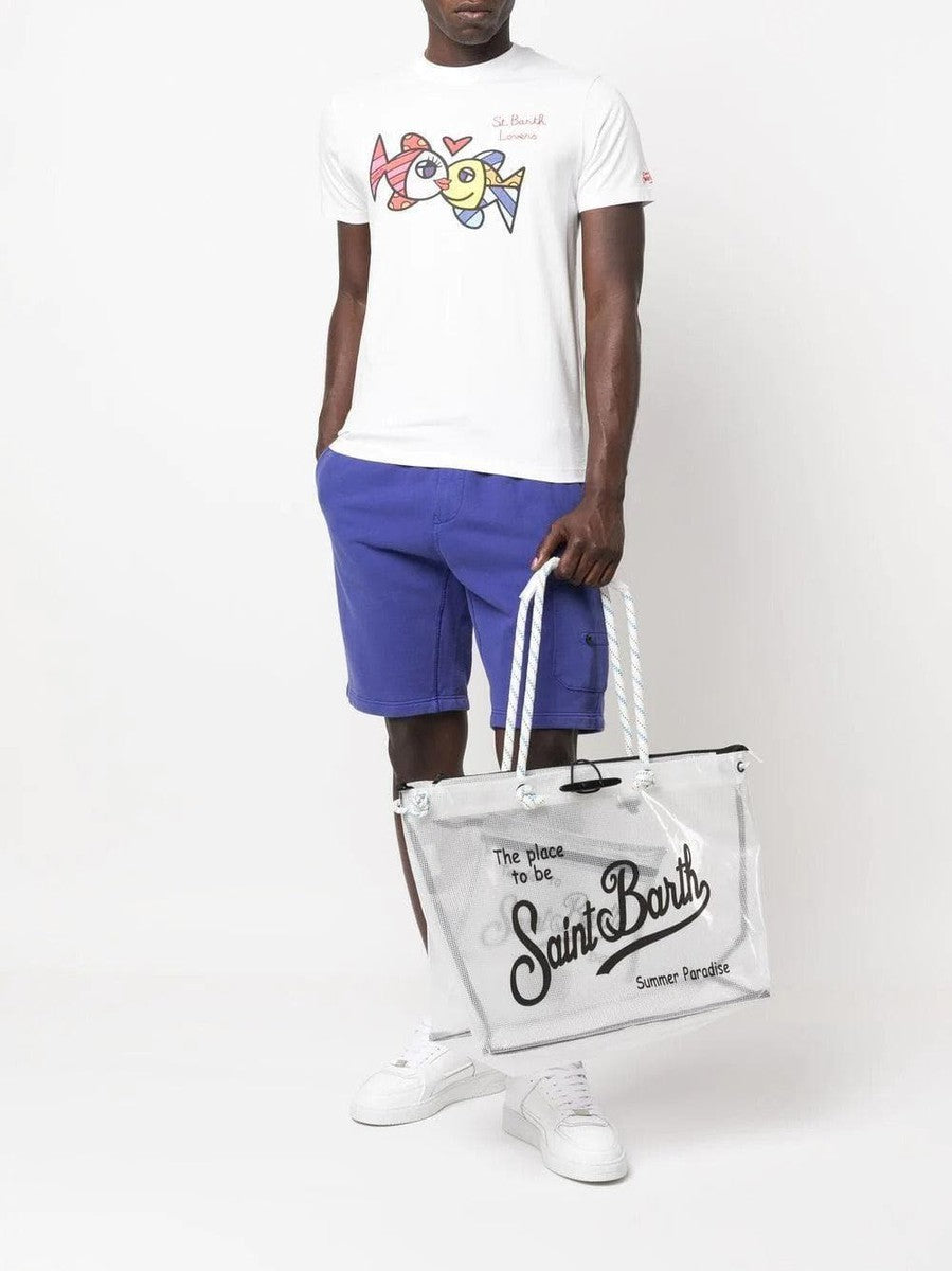 MC2 SAINT BARTH - T-shirt con stampa 'Saint Barth Lovers' - Vittorio Citro Boutique