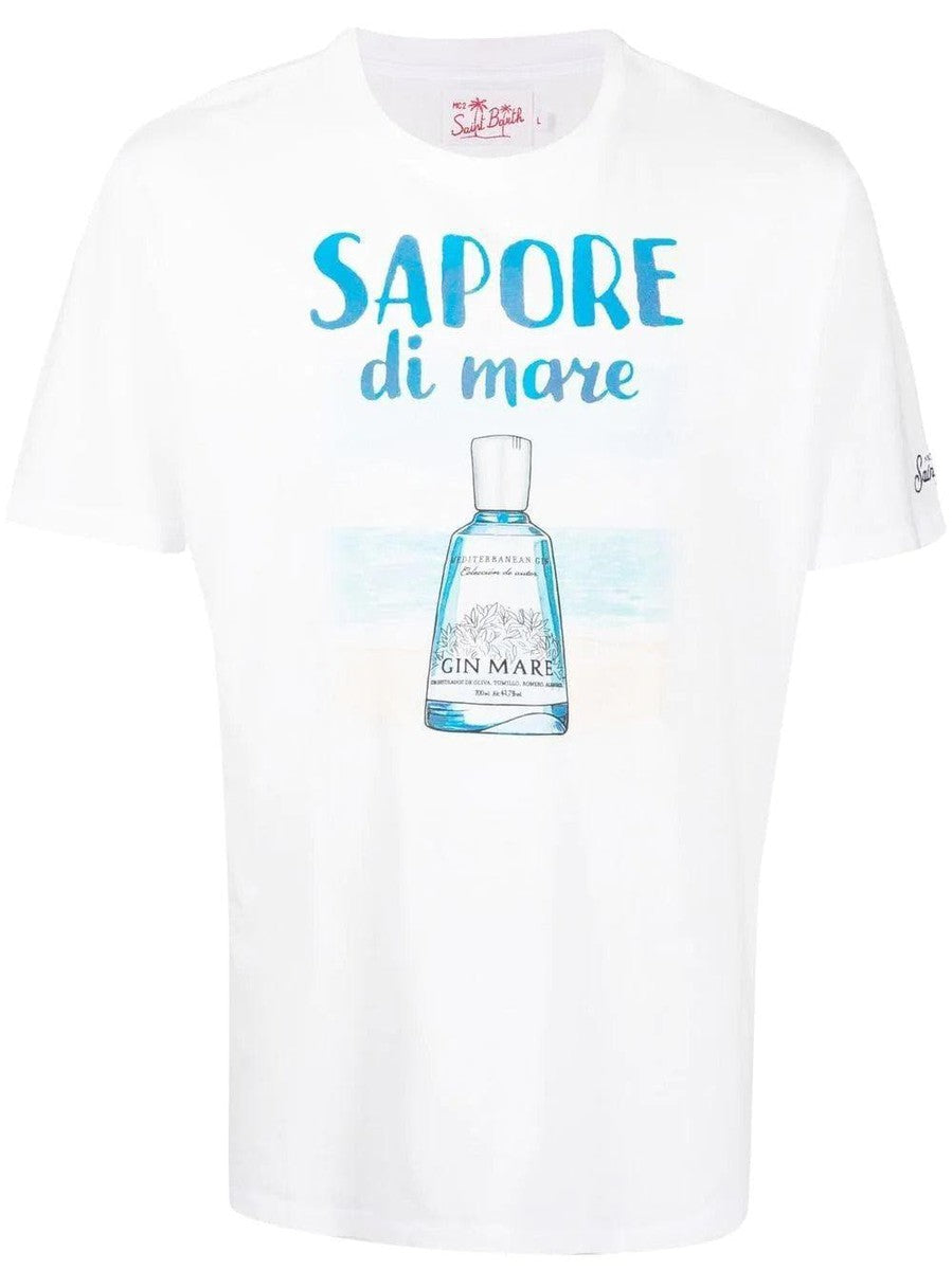MC2 SAINT BARTH - T-shirt con stampa 'Sapore di mare' - Vittorio Citro Boutique