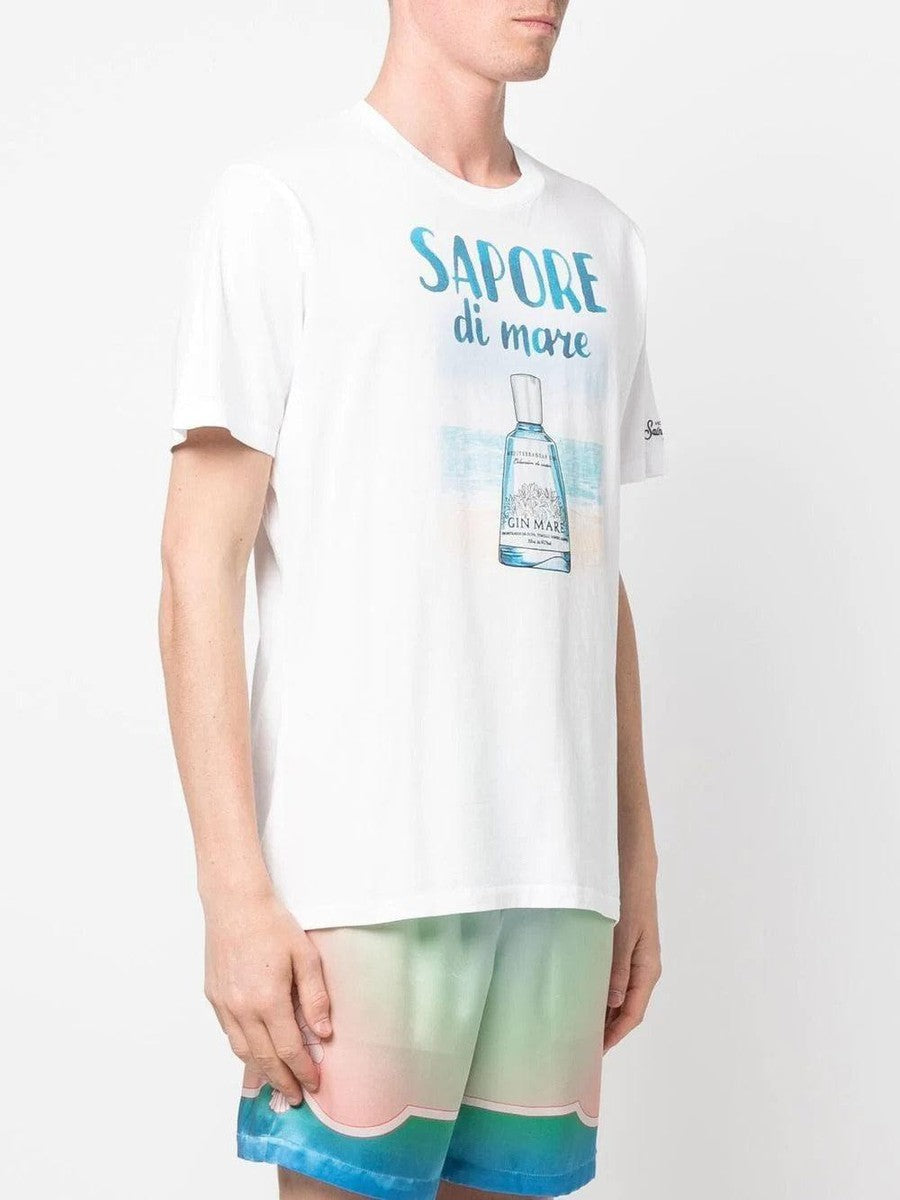 MC2 SAINT BARTH - T-shirt con stampa 'Sapore di mare' - Vittorio Citro Boutique