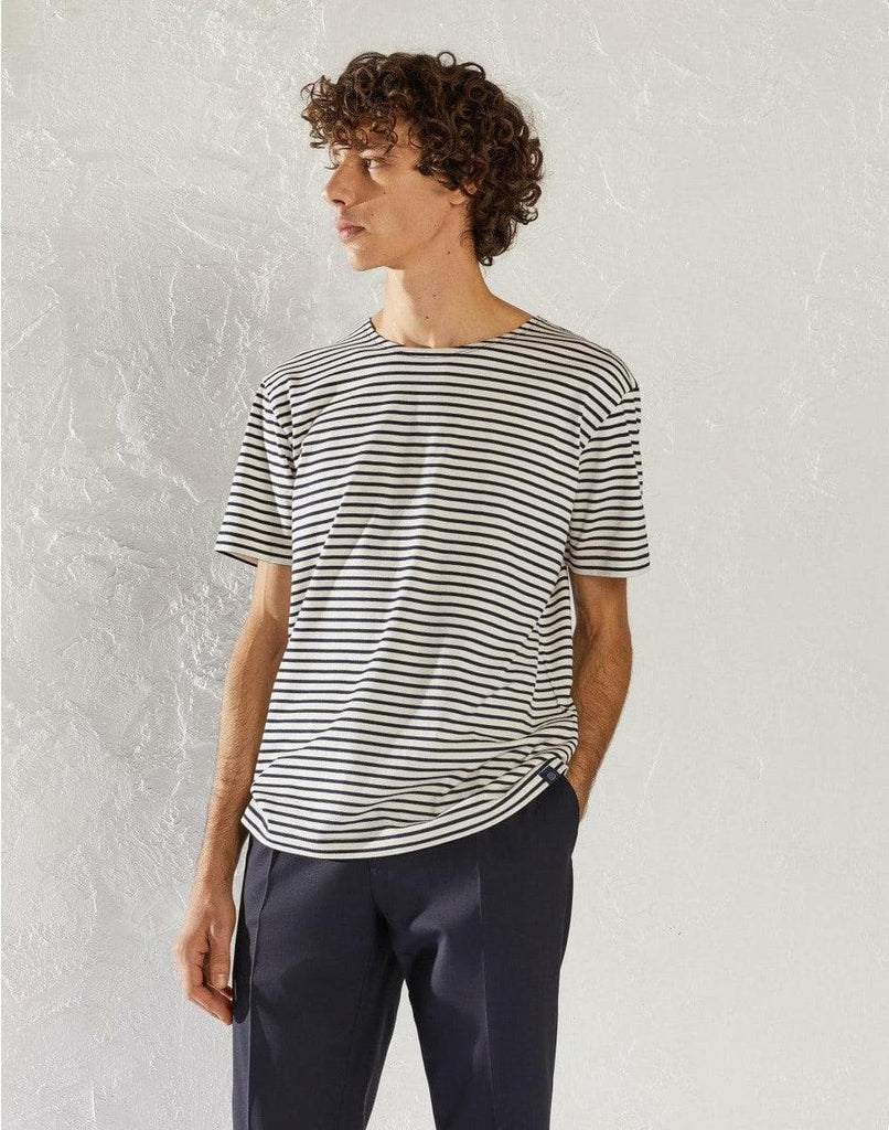 LARDINI - T-shirt girocollo con riga sailor - Vittorio Citro Boutique