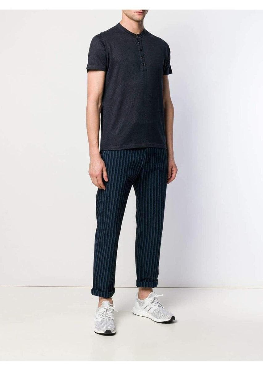 MAJESTIC FILATURES - T-shirt henley - Vittorio Citro Boutique