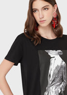 EMPORIO ARMANI - T-shirt in jersey con stampa fotografica modella catwalk - Vittorio Citro Boutique