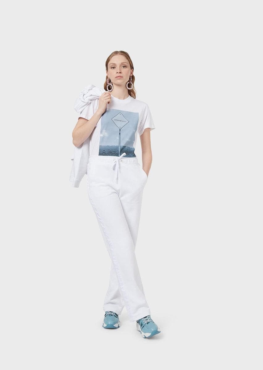 EMPORIO ARMANI - T-shirt in jersey stampa fotografica - Vittorio Citro Boutique