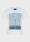 EMPORIO ARMANI - T-shirt in jersey stampa fotografica - Vittorio Citro Boutique