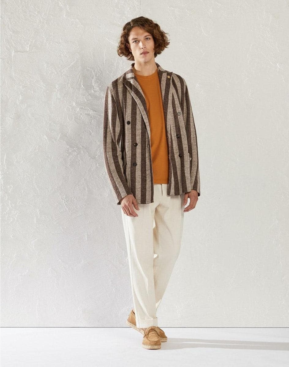 LARDINI - T-shirt viola in jersey crêpe - Vittorio Citro Boutique