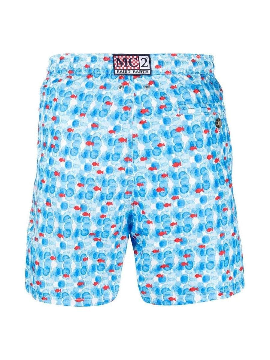 MC2 SAINT BARTH - Tessuto leggero uomo Costume mare stampa tropicale - Vittorio Citro Boutique