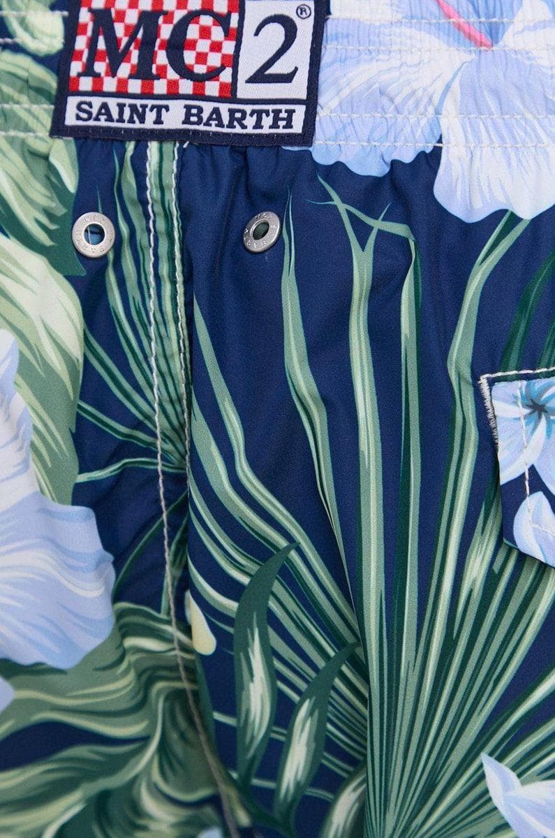 MC2 SAINT BARTH - Tessuto leggero uomo Costume mare stampa tropicale - Vittorio Citro Boutique