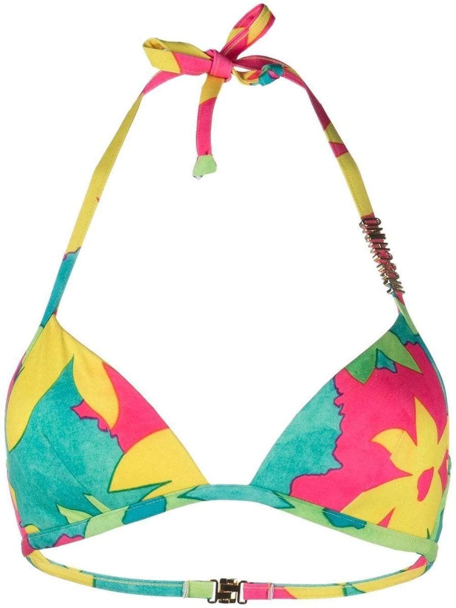 MOSCHINO - Top bikini a fiori - Vittorio Citro Boutique