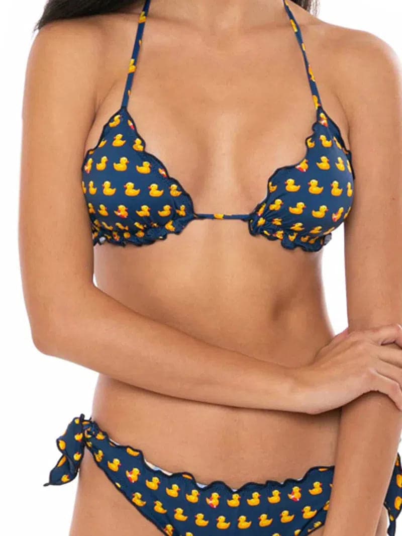 triangolo con stampa anatre - Vittorio Citro Boutique