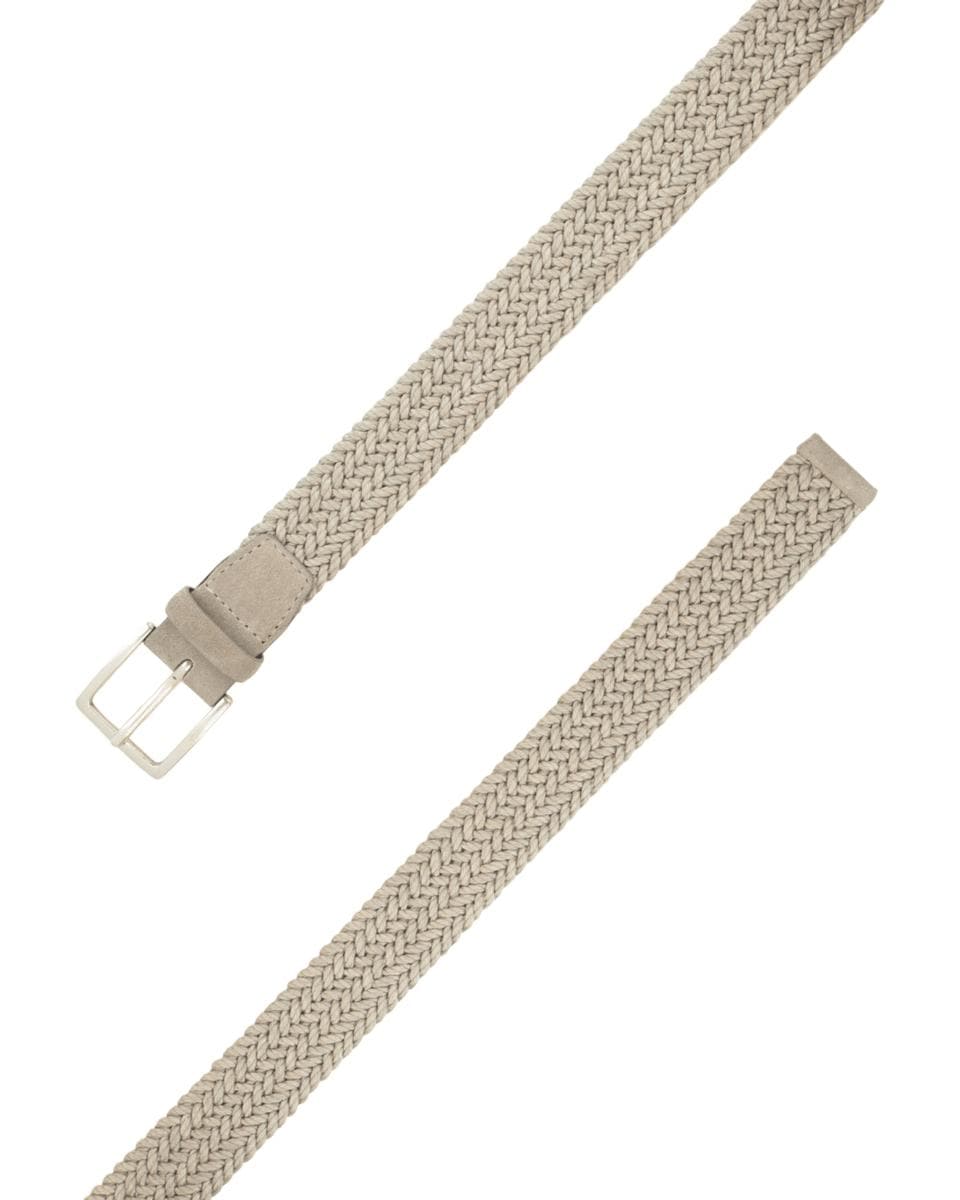 Cintura nature in tessuto e suede - Vittorio Citro Boutique