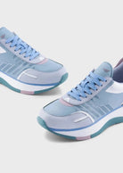 Sneakers in nylon e pelle con maxi logo - Vittorio Citro Boutique