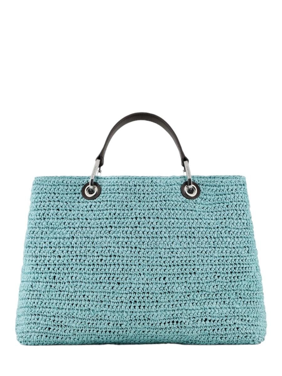 Shopper MyEA Bag media in paglia matelassé - Vittorio Citro Boutique